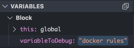 Debug Variable
